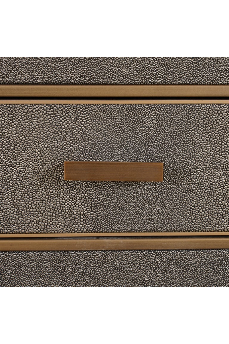 Brown Leather 1-Drawer Nightstand | OROA Bloomville | Oroatrade.com