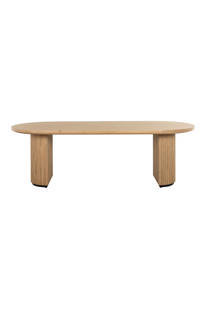 Natural Oak Oval Dining Table | OROA Belfort | Oroatrade.com