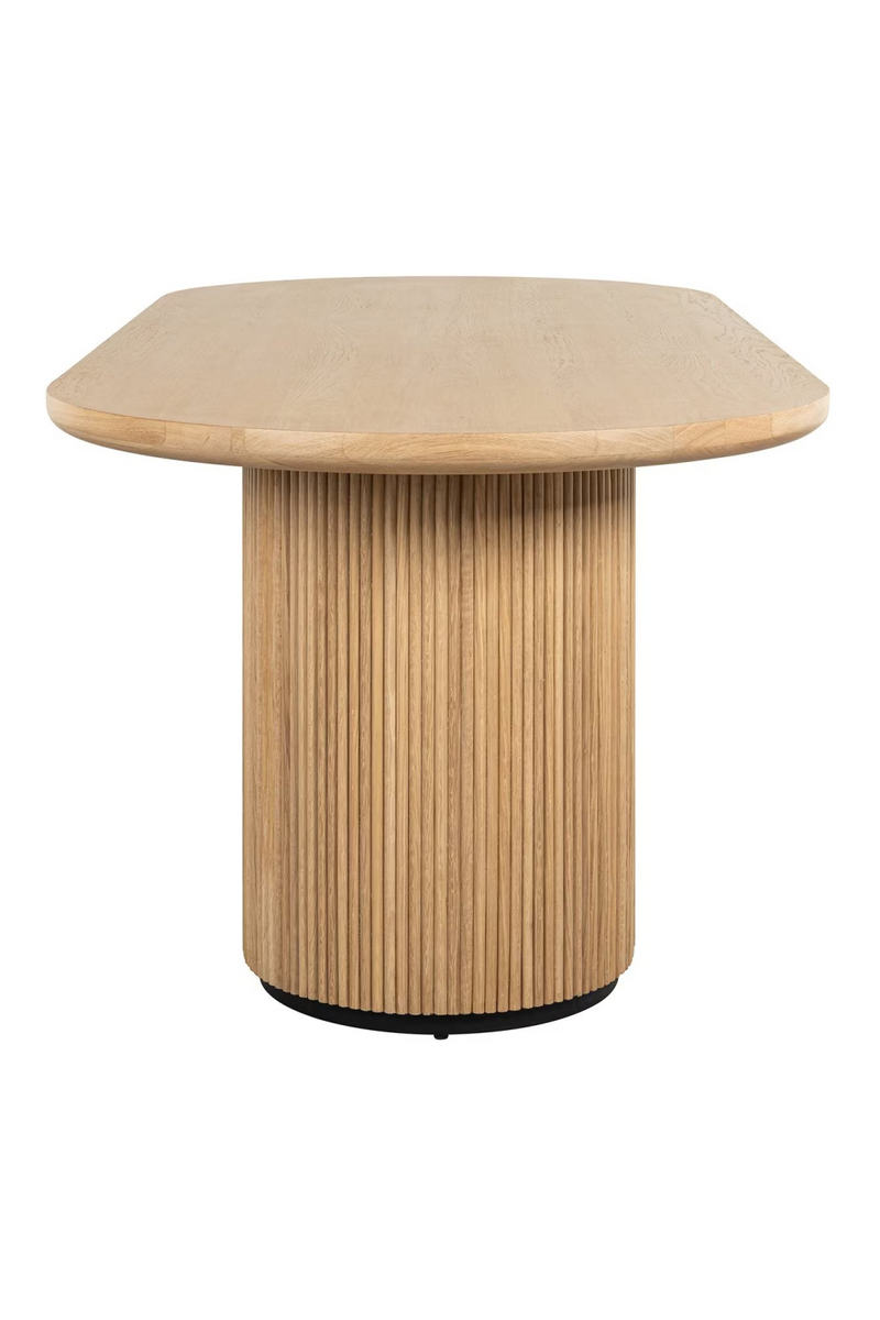 Natural Oak Oval Dining Table | OROA Belfort | Oroatrade.com