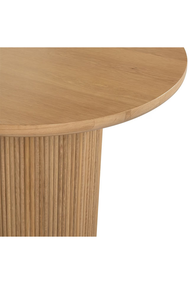 Natural Oak Oval Dining Table | OROA Belfort | Oroatrade.com