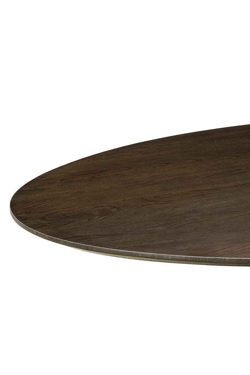 Brown Wooden Oval Dining Table | OROA Gordon | Oroatrade.com