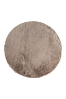Taupe Round Fur Carpet | Richmond Interiors Saifo | Oroatrade.com