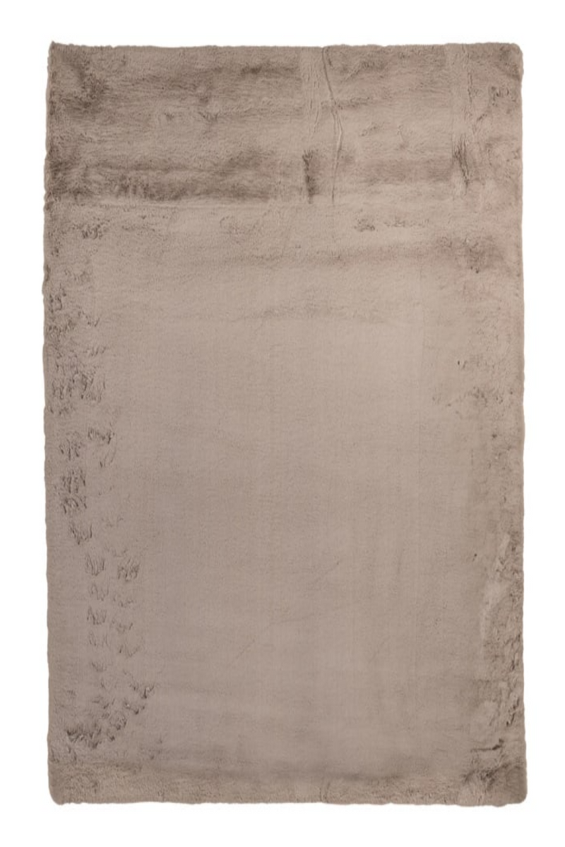 Taupe Fur Carpet 6'7" x 7'7" | OROA Saifo | Oroatrade.com