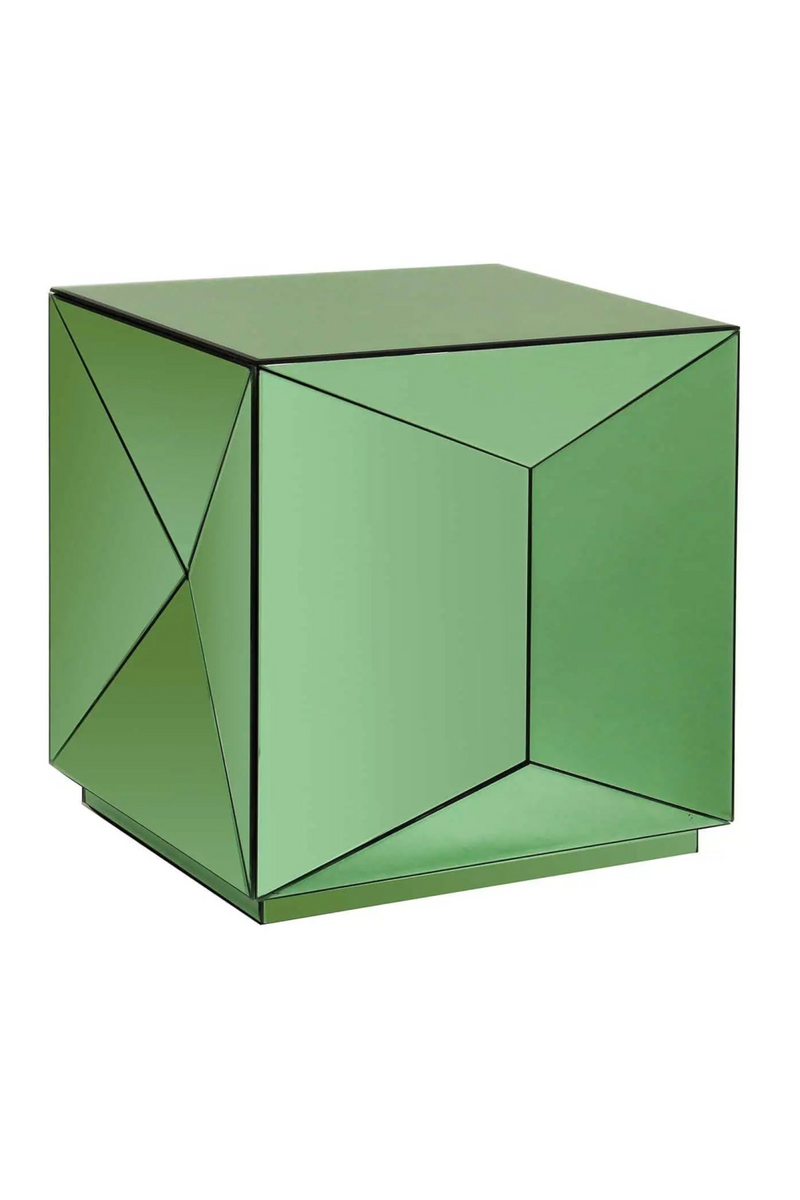 Faceted Mirror End Table | OROA Shifra | Oroatrade.com