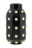 Black Studded Vase | Richmond Interiors Justa | Oroatrade.com