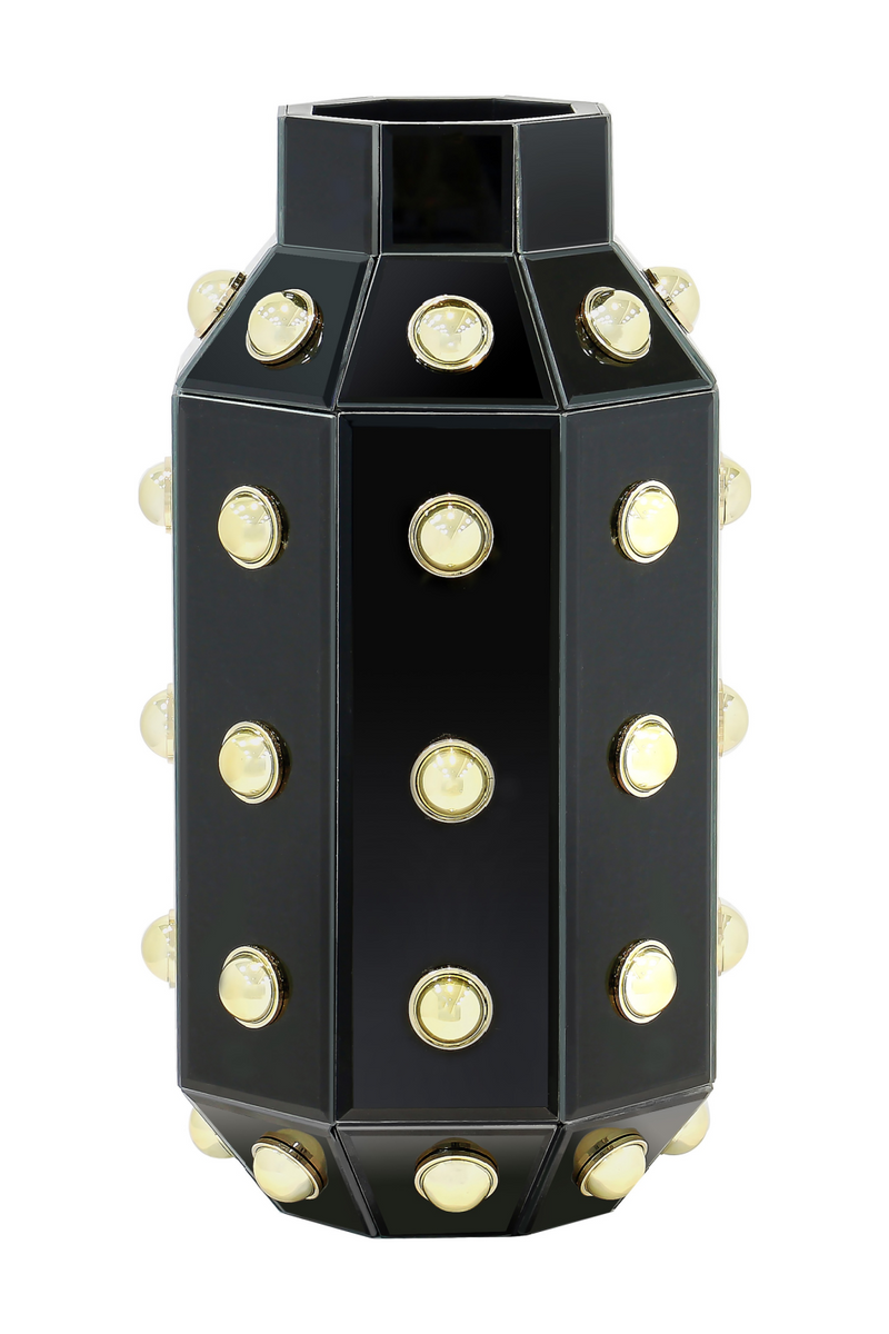 Black Studded Vase | OROA Justa | Oroatrade.com