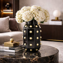 Black Studded Vase | Richmond Interiors Justa