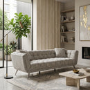 Gray Tufted Sofa | Richmond Interiors Huxley