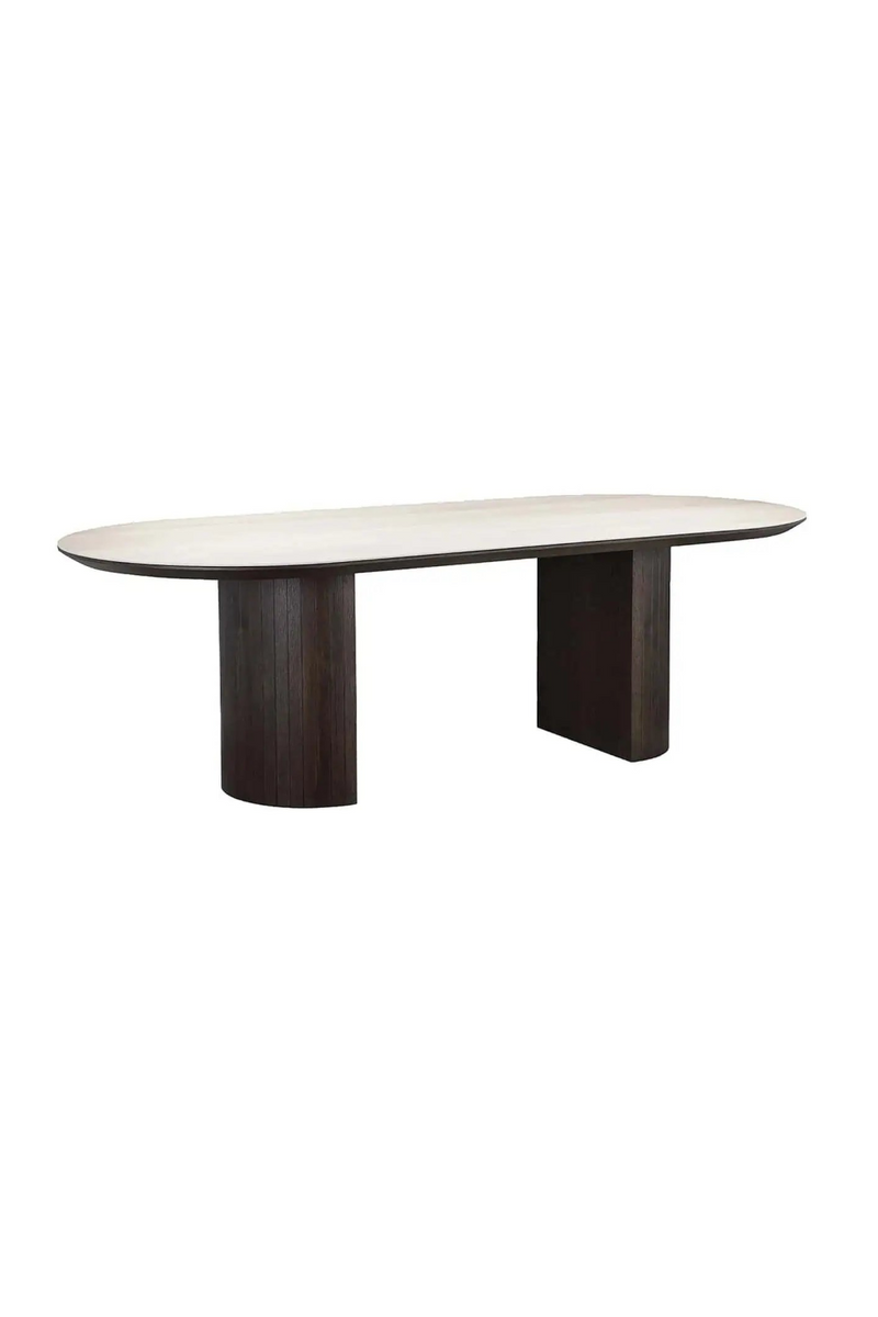 Travertine Ceramic Dining Table | OROA Ritz | Oroatrade.com