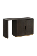 Ribbed Oak 2-Door Desk | Richmond Interiors Cambon | Oroatrade.com