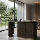 Ribbed Oak 2-Door Desk | Richmond Interiors Cambon