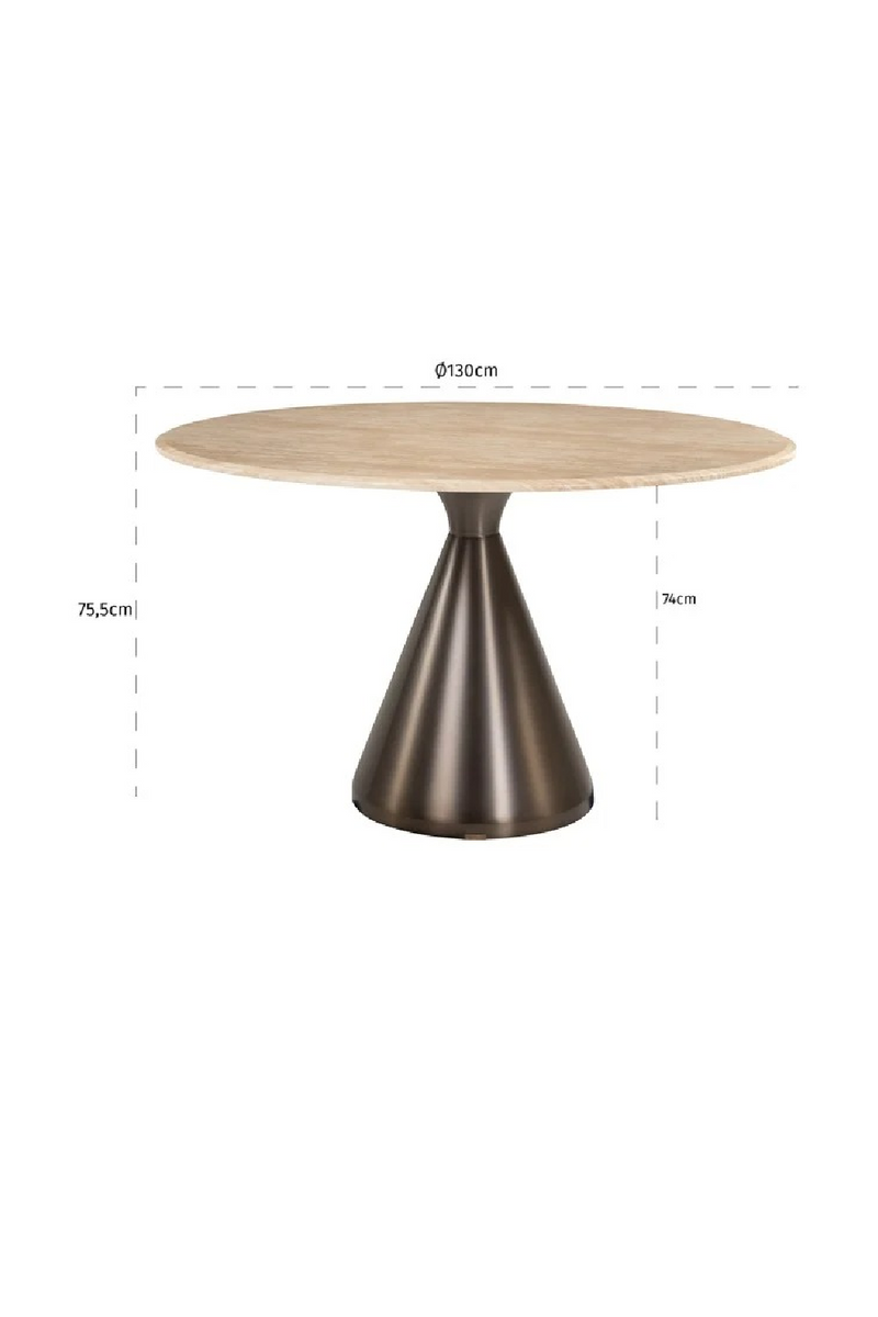 Conical Steel Dining Table | OROA Montgommery | Oroatrade.com