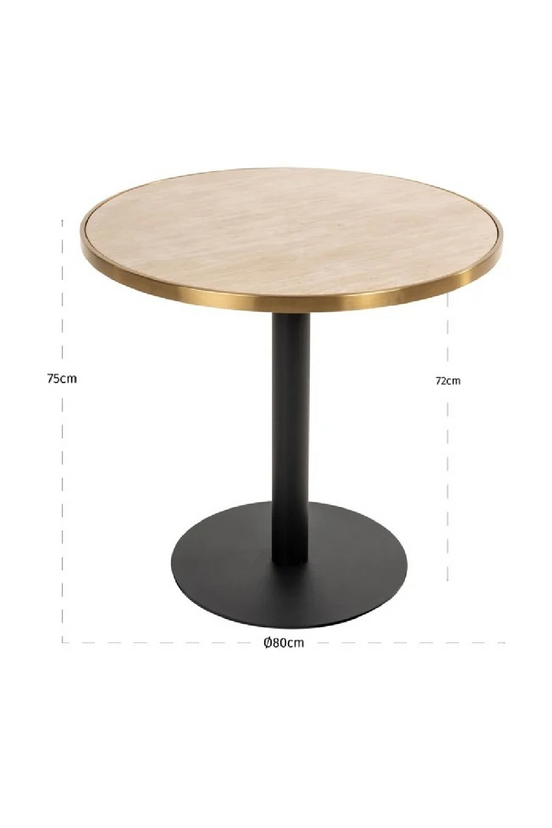 Beige Bistro Table | OROA Brazza | Oroatrade.com