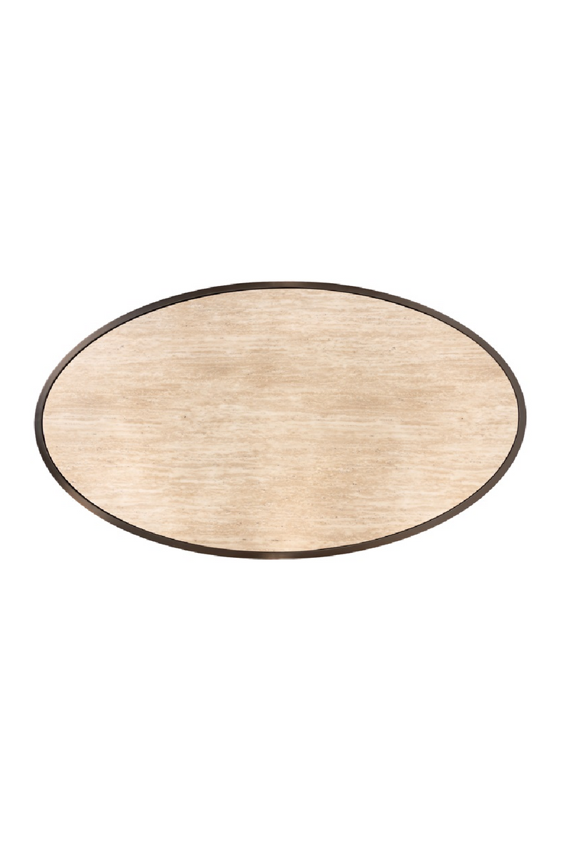 Bronze Framed Round Coffee Table | OROA Bonanza | Oroatrade.com