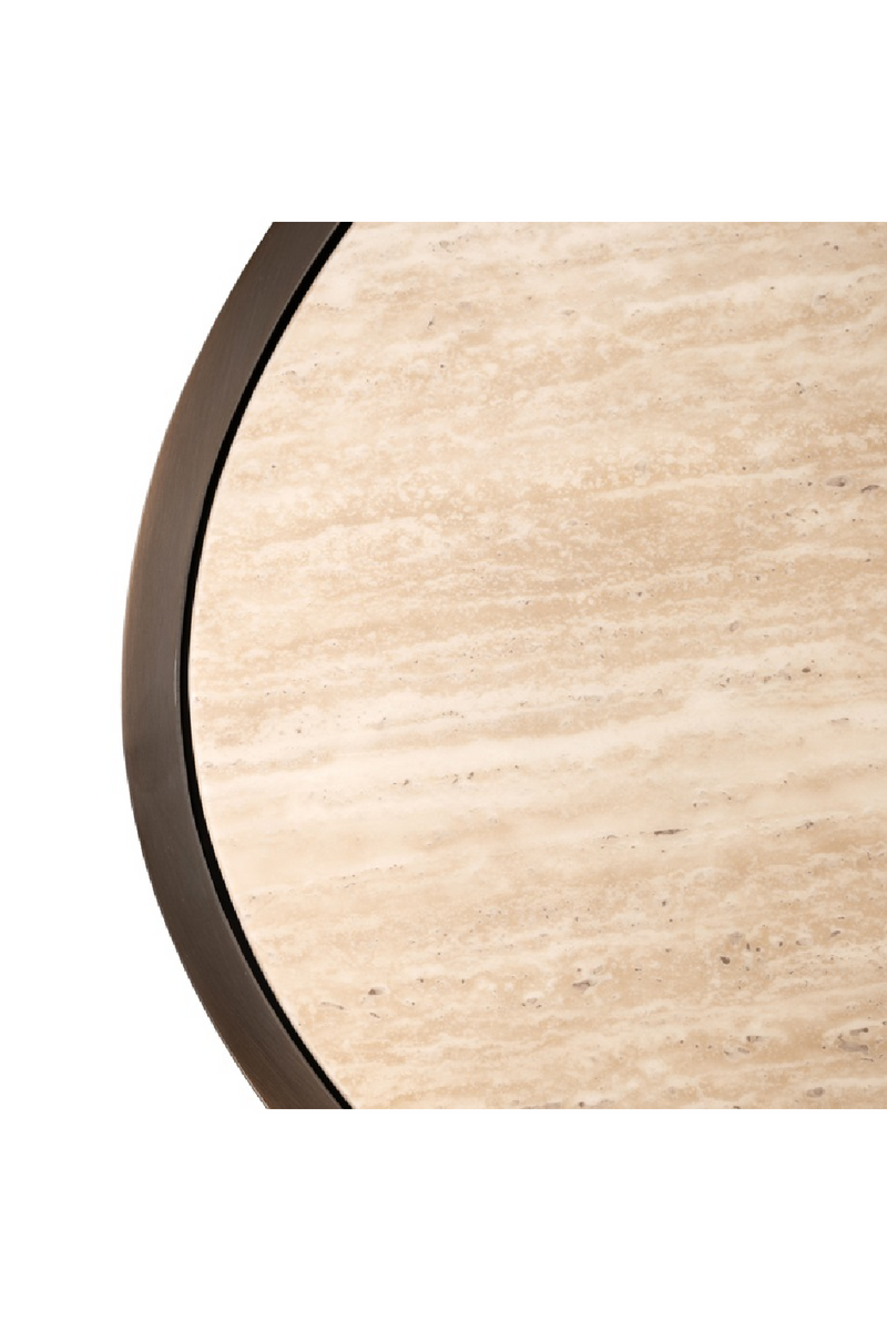 Bronze Framed Round Coffee Table | OROA Bonanza | Oroatrade.com