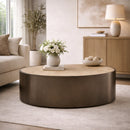 Bronze Framed Round Coffee Table | Richmond Interiors Bonanza