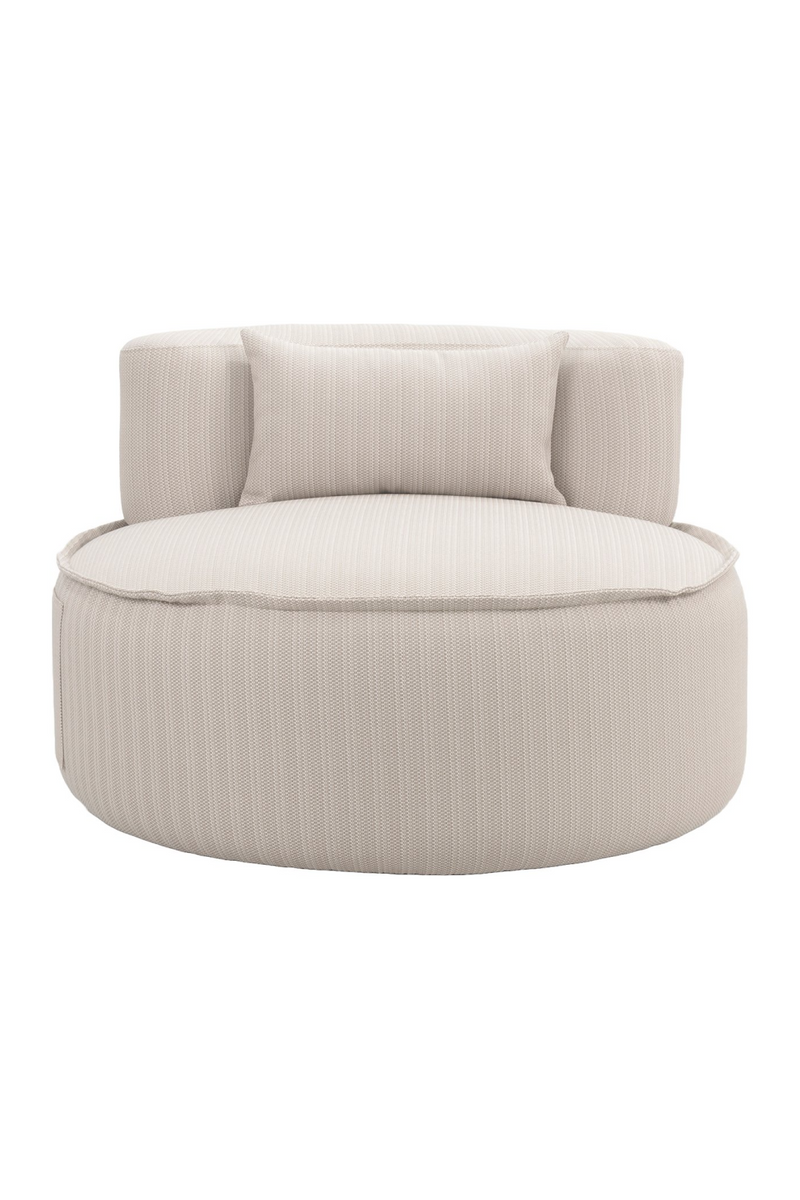 Beige Outdoor Swivel Lounge Chair | OROA Nammos | Oroatrade.com