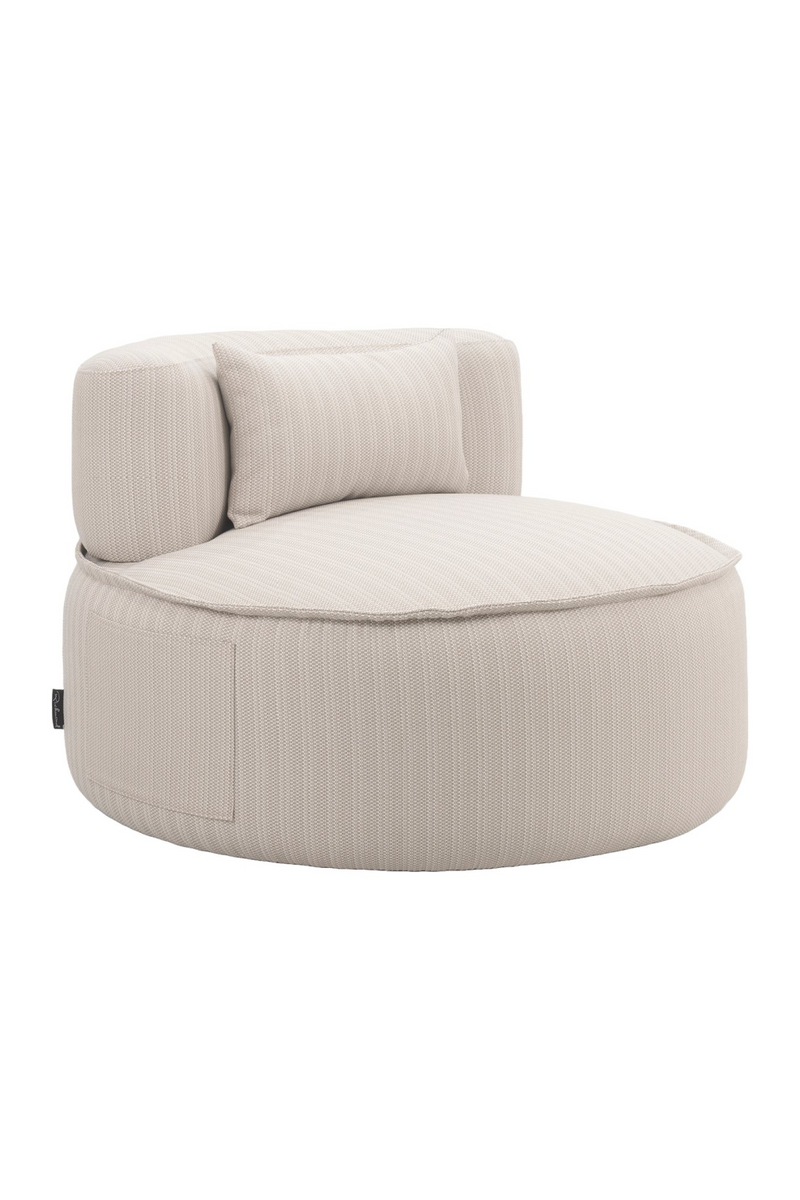 Beige Outdoor Swivel Lounge Chair | OROA Nammos | Oroatrade.com