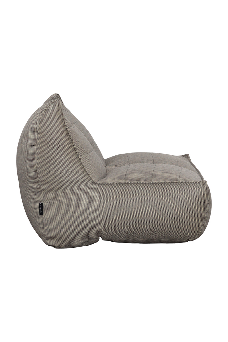 Taupe Channeled Outdoor Lounge Chair | OROA Scoppios | Oroatrade.com