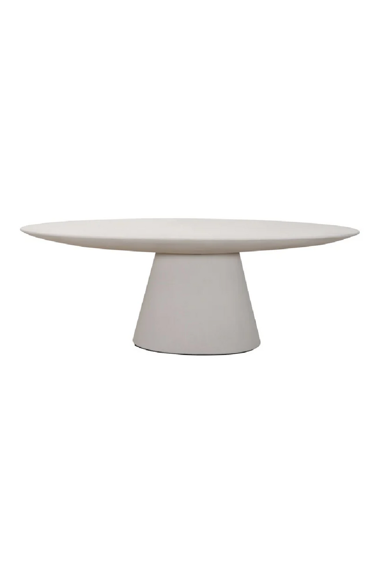 Beige Oval Outdoor Dining Table | OROA Nassau | Oroatrade.com