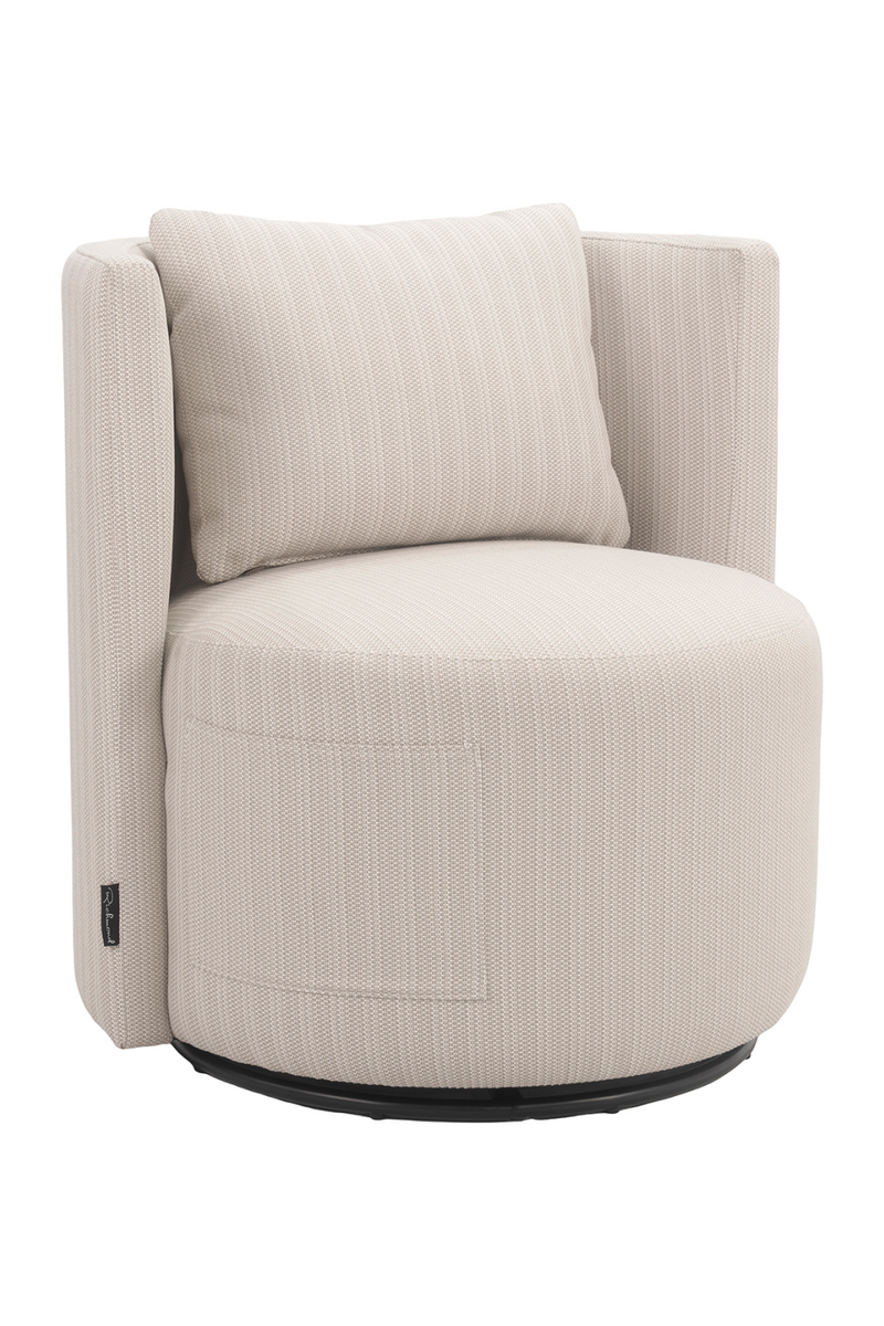 Beige Outdoor Swivel Dining Chair | OROA Marlin | Oroatrade.com