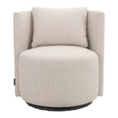 Hospitality furniture - Beige Outdoor Swivel Dining Chair - www.oroatrade.com