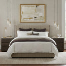 Brown Oak 3-Drawer Nightstand | Richmond Interiors Ritz | Oroatrade.com