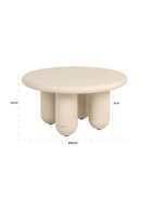 Beige Round Coffee Table | Richmond Interiors Calma | Oroatrade.com