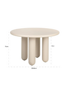 TBeige Round Dining Table | Richmond Interiors Calma | Oroatrade.com