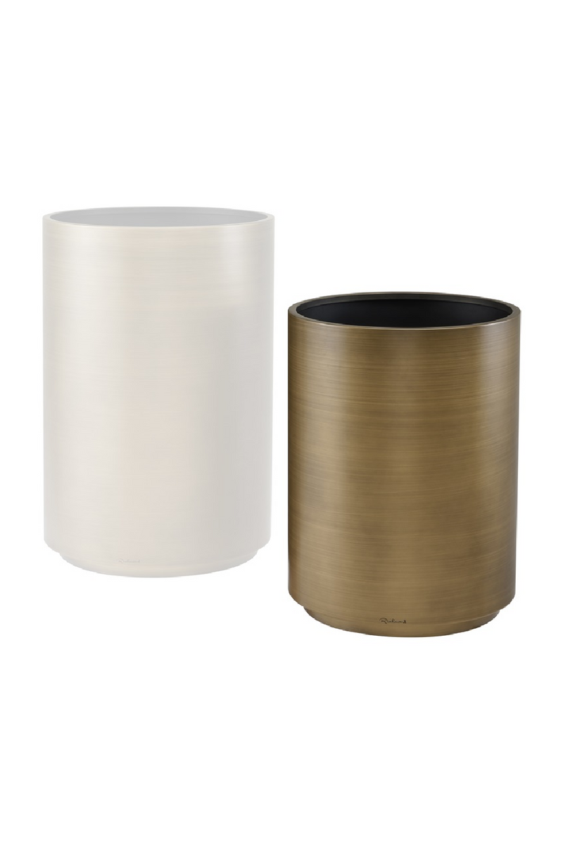 Gold Cylindrical Planter M | OROA Dira | Oroatrade.com