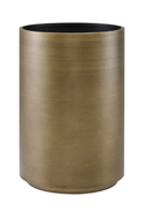 Gold Cylindrical Planter | Richmond Interiors Dira | Oroatrade.com