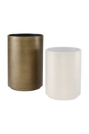 Gold Cylindrical Planter | Richmond Interiors Dira | Oroatrade.com