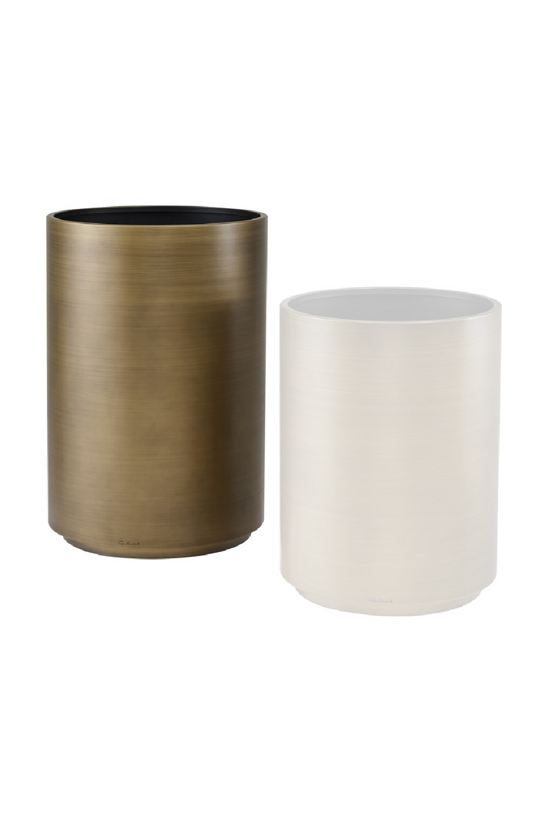 Gold Cylindrical Planter L | OROA Dira | Oroatrade.com