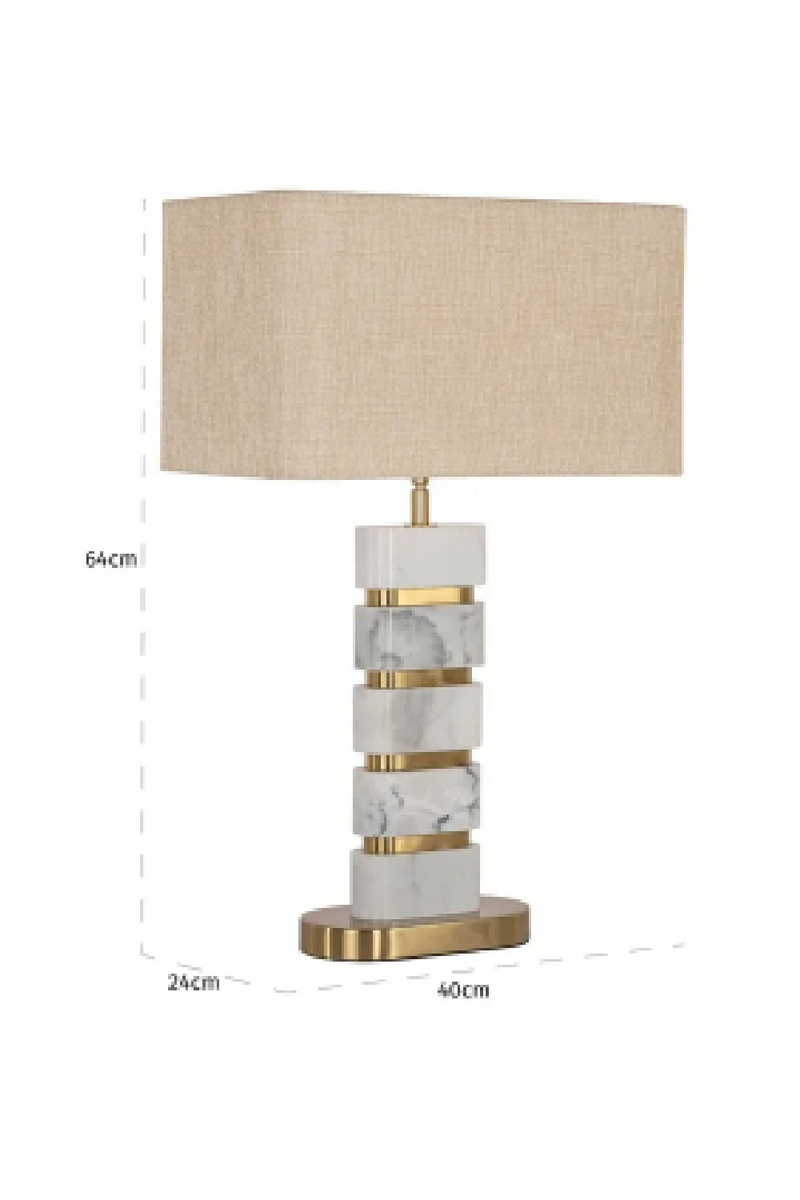 Marble Base Table Lamp | OROA Lenore | Oroatrade.com