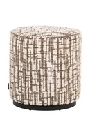 Cylindrical Upholstered Pouf S | Richmond Interiors Lexie | Oroatrade.com