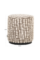 Cylindrical Upholstered Pouf S | Richmond Interiors Lexie | Oroatrade.com