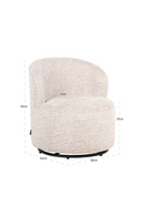 Cream Kid's Swivel Chair | Richmond Interiors Jackie | Oroatrade.com