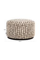 Cylindrical Upholstered Pouf L | Richmond Interiors Lexie | Oroatrade.com