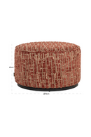 Cylindrical Upholstered Pouf L | Richmond Interiors Lexie | Oroatrade.com