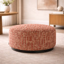 Cylindrical Upholstered Pouf L | Richmond Interiors Lexie
