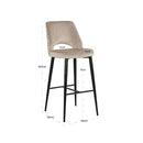 Khaki Cut-Out Bar Stool | Richmond Interiors Tabitha