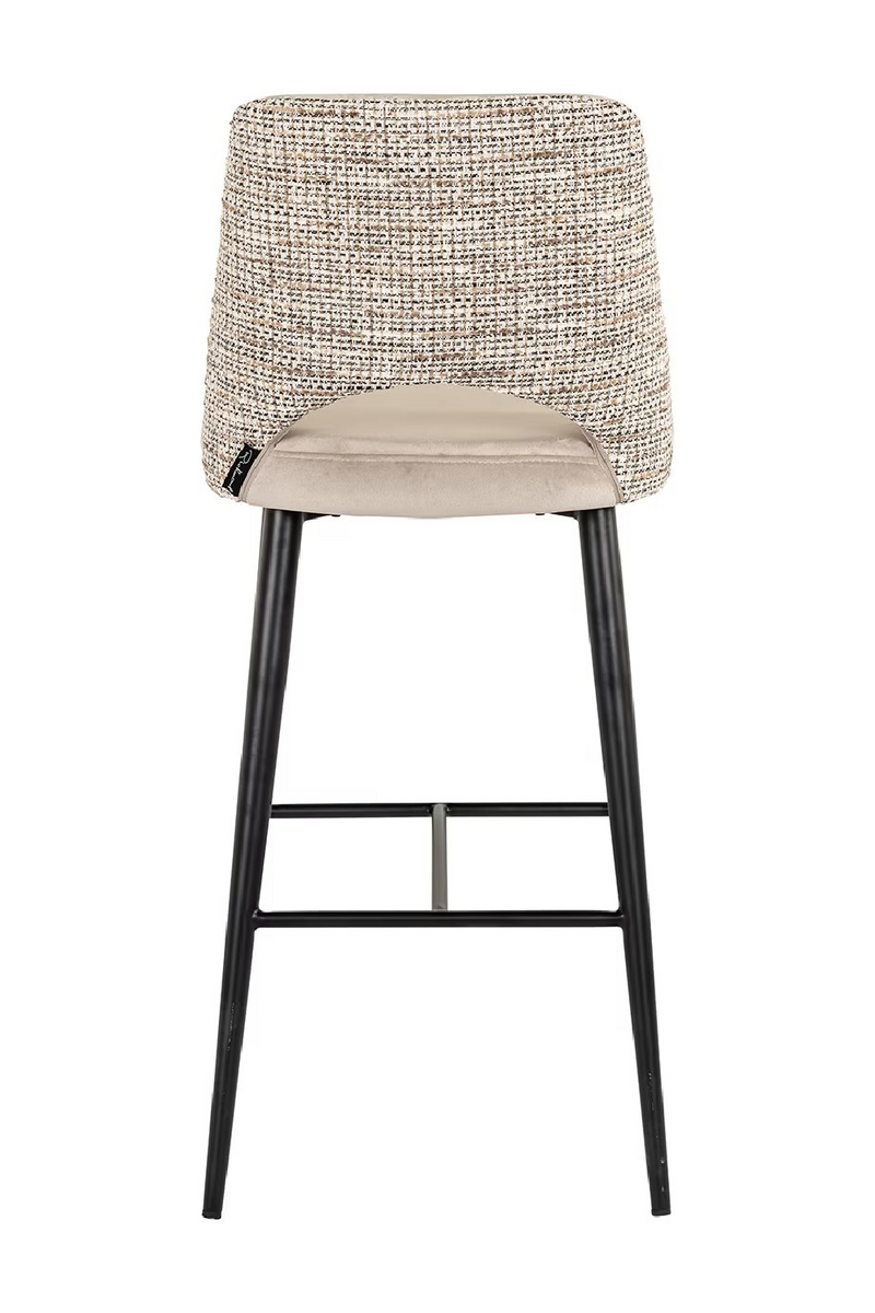 Khaki Cut-Out Bar Stool | OROA Tabitha
