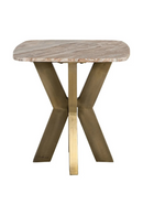 Brass Base Marble End Table | Richmond Interiors Bottega | Oroatrade.com
