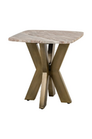 Brass Base Marble End Table | Richmond Interiors Bottega | Oroatrade.com