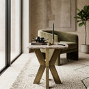 Brass Base Marble End Table | Richmond Interiors Bottega