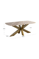 Brass Base Marble Coffee Table | Richmond Interiors Bottega | Oroatrade.com