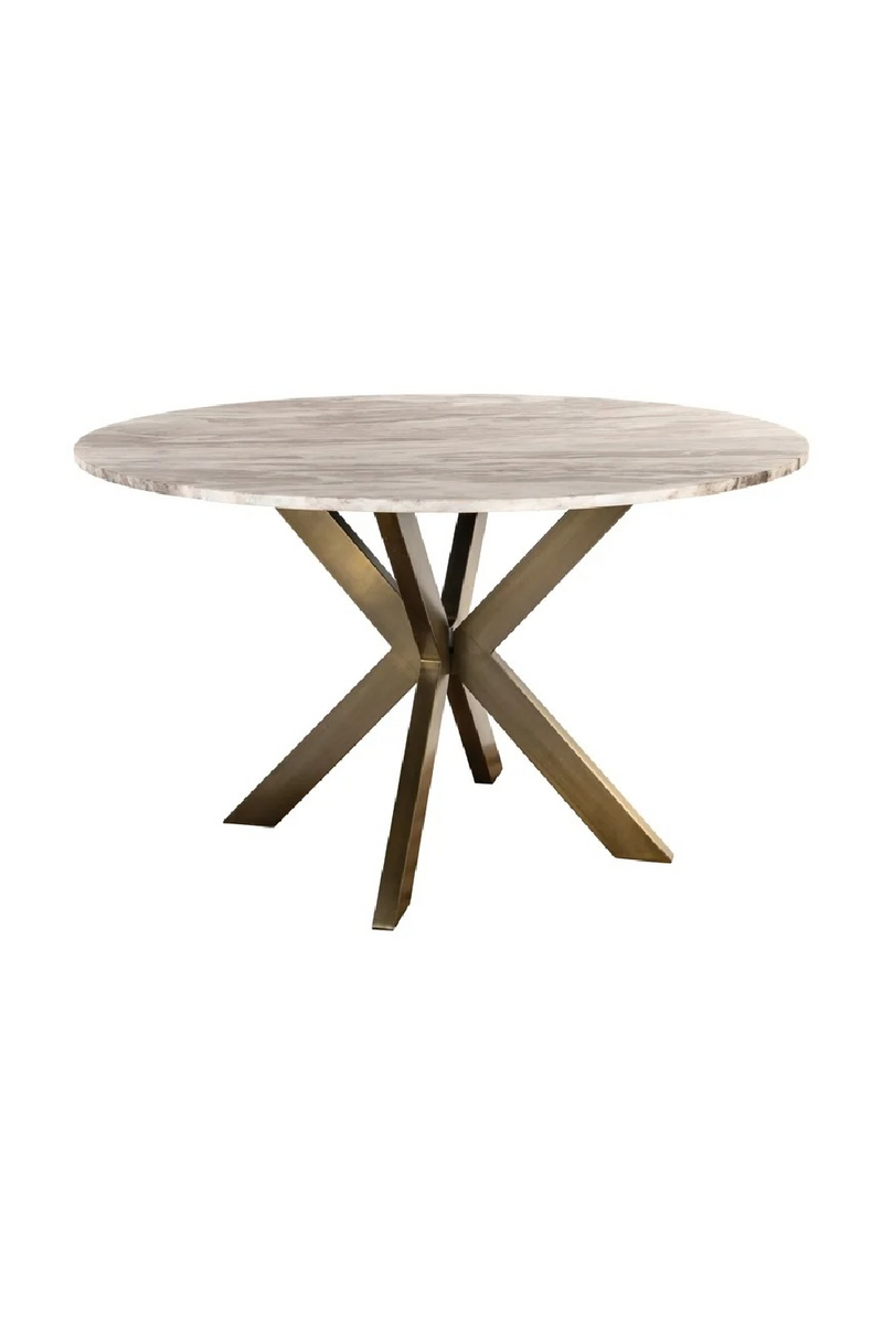 Round Marble Brass Dining Table | Richmond Interiors Bottega | Oroatrade.com