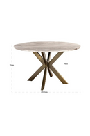 Round Marble Brass Dining Table | Richmond Interiors Bottega | Oroatrade.com