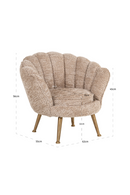Beige Scalloped Kid's Lounge Chair | Richmond Interiors Charly | Oroatrade.com