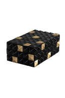 Faceted Black Storage Box | Richmond Interiors Velicia | Oroatrade.com